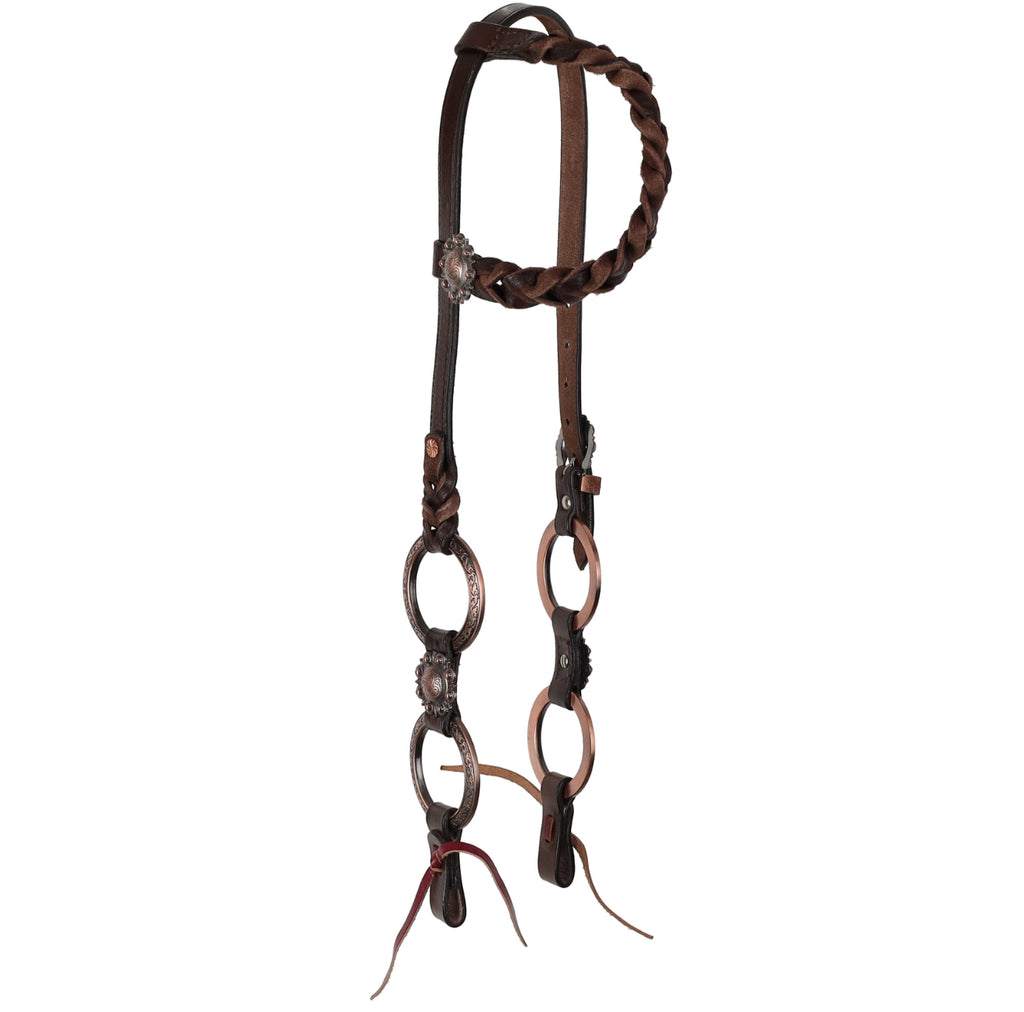 Roughrider Rings One Ear Headstall and Breastcollar Set
