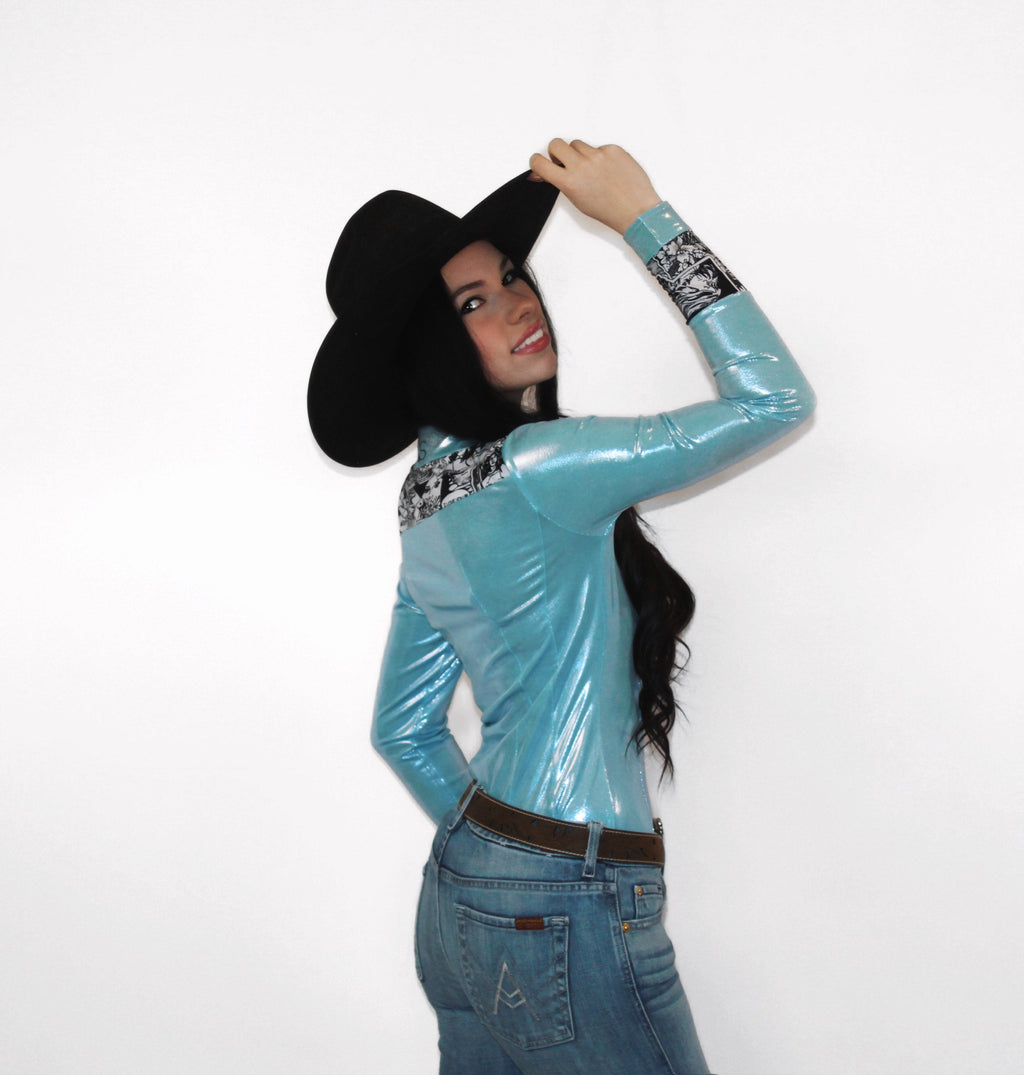 Marvel-ous Metallic Pearl Snap Rodeo Shirt