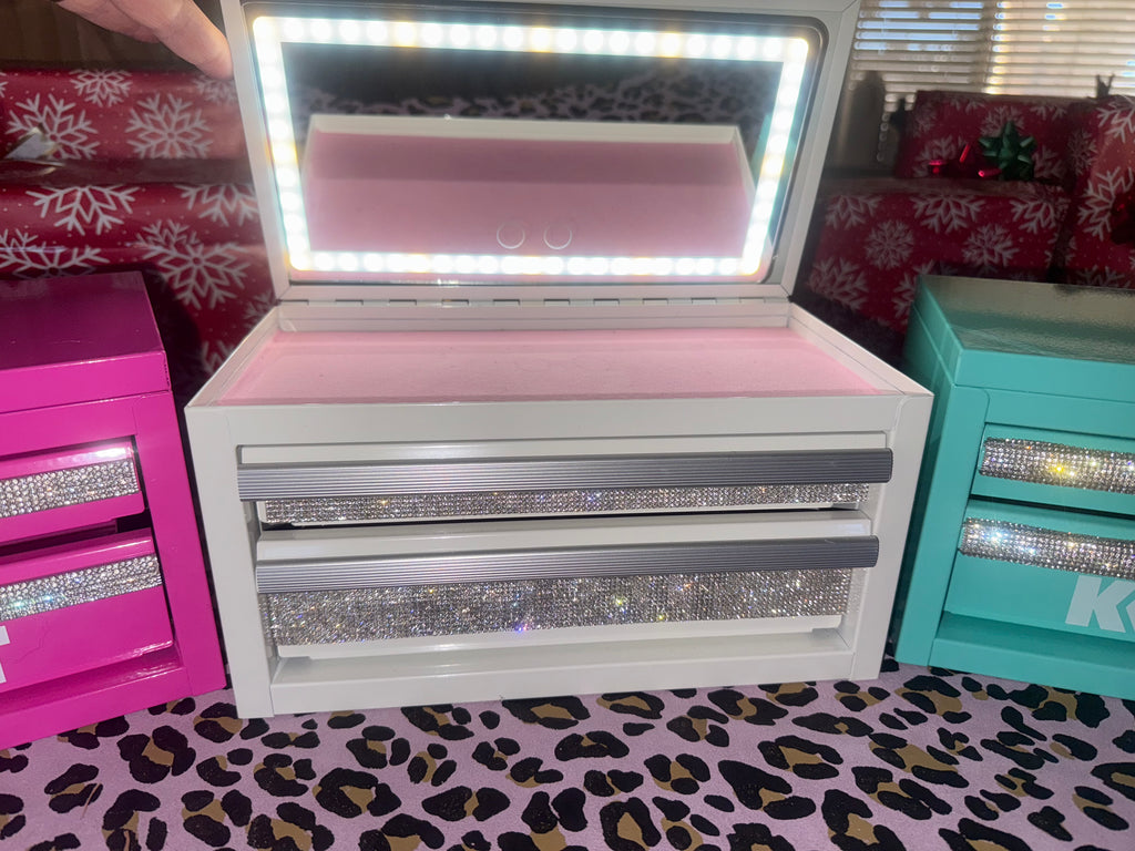 Glamorous Mini Tool Boxes Only White