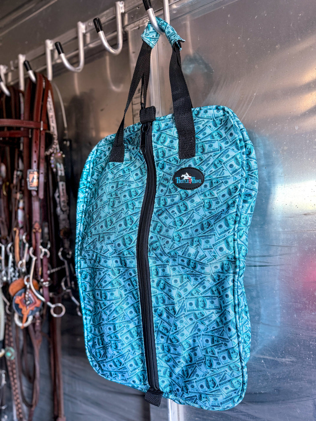 Dash for Cash (Turquoise) Luxury Tack Bag
