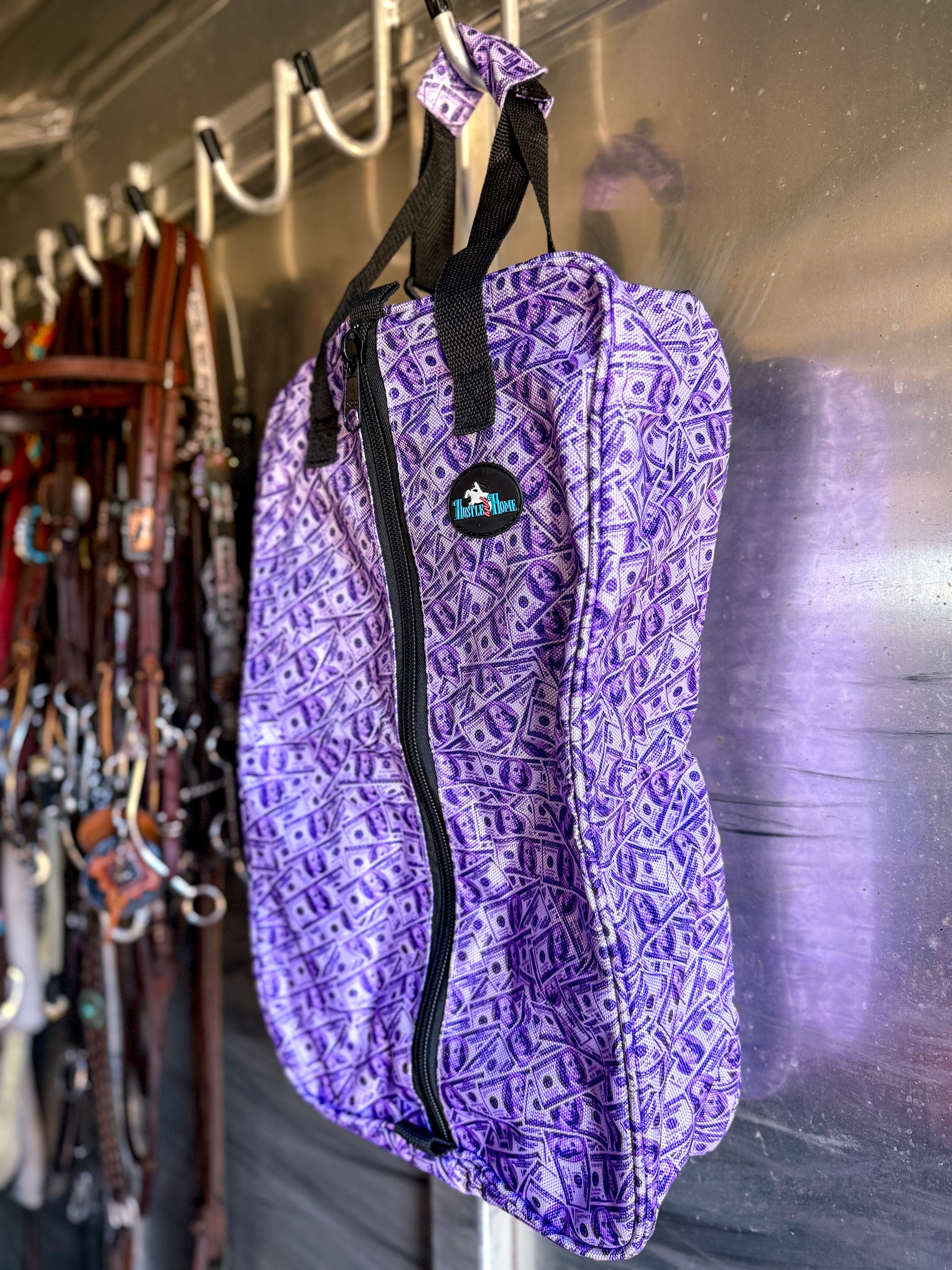 Dash for Cash (Purple) Luxury Tack Bag