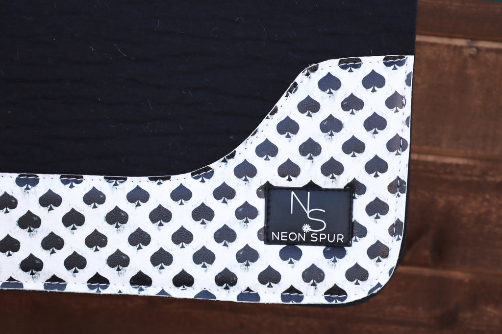 Smokin Spades Premium Wool Saddle Pad