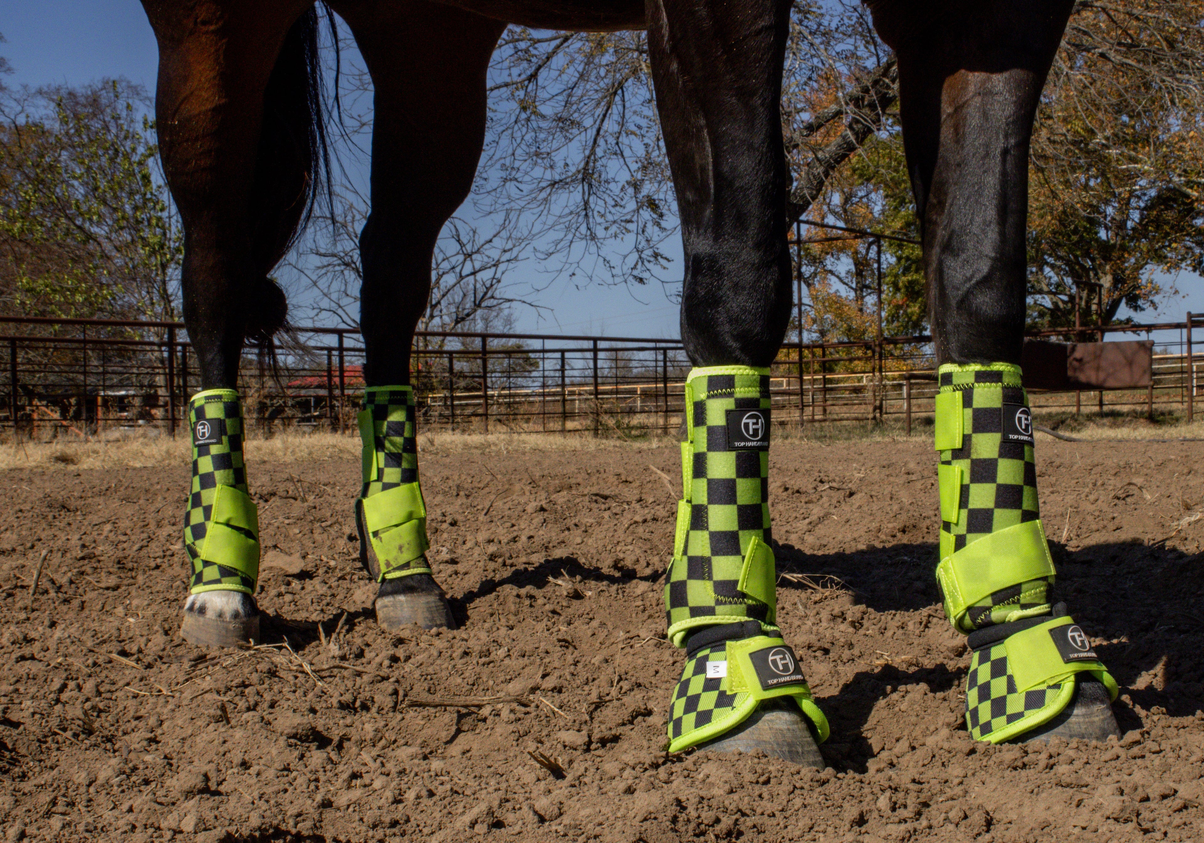 Lime/BlackCheckered Bell Boot