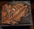 Tooled Leather Mens Wallet