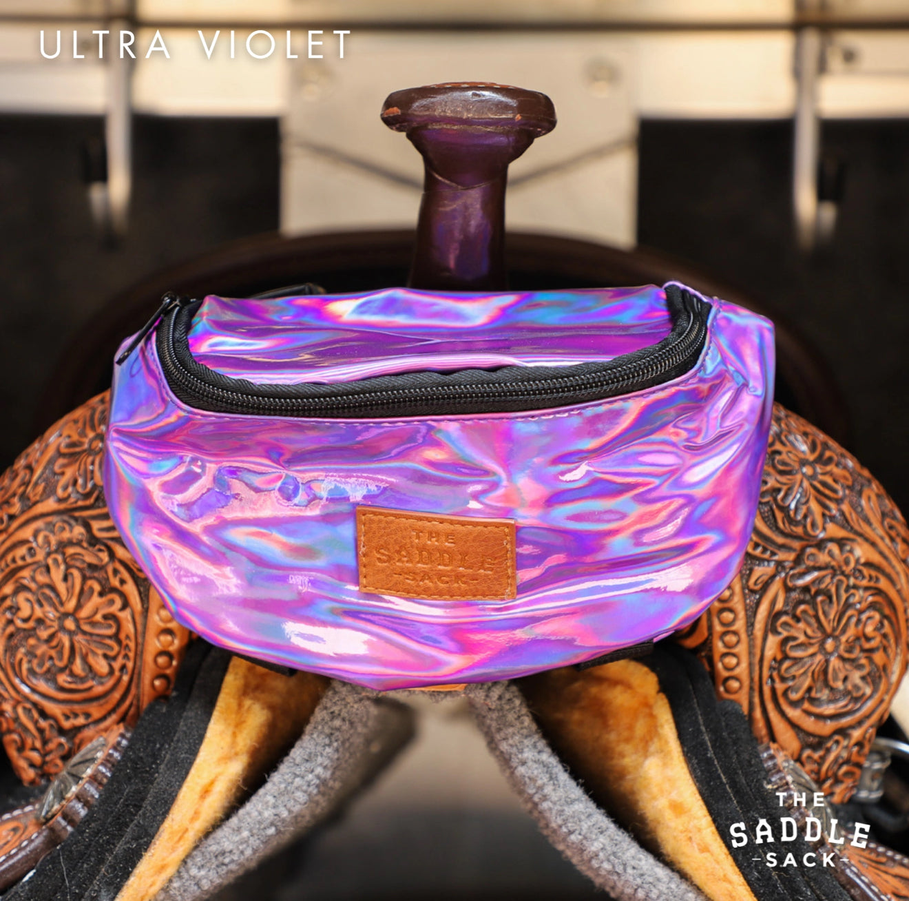 Holographic Saddle Sack Pro Ultra Violet