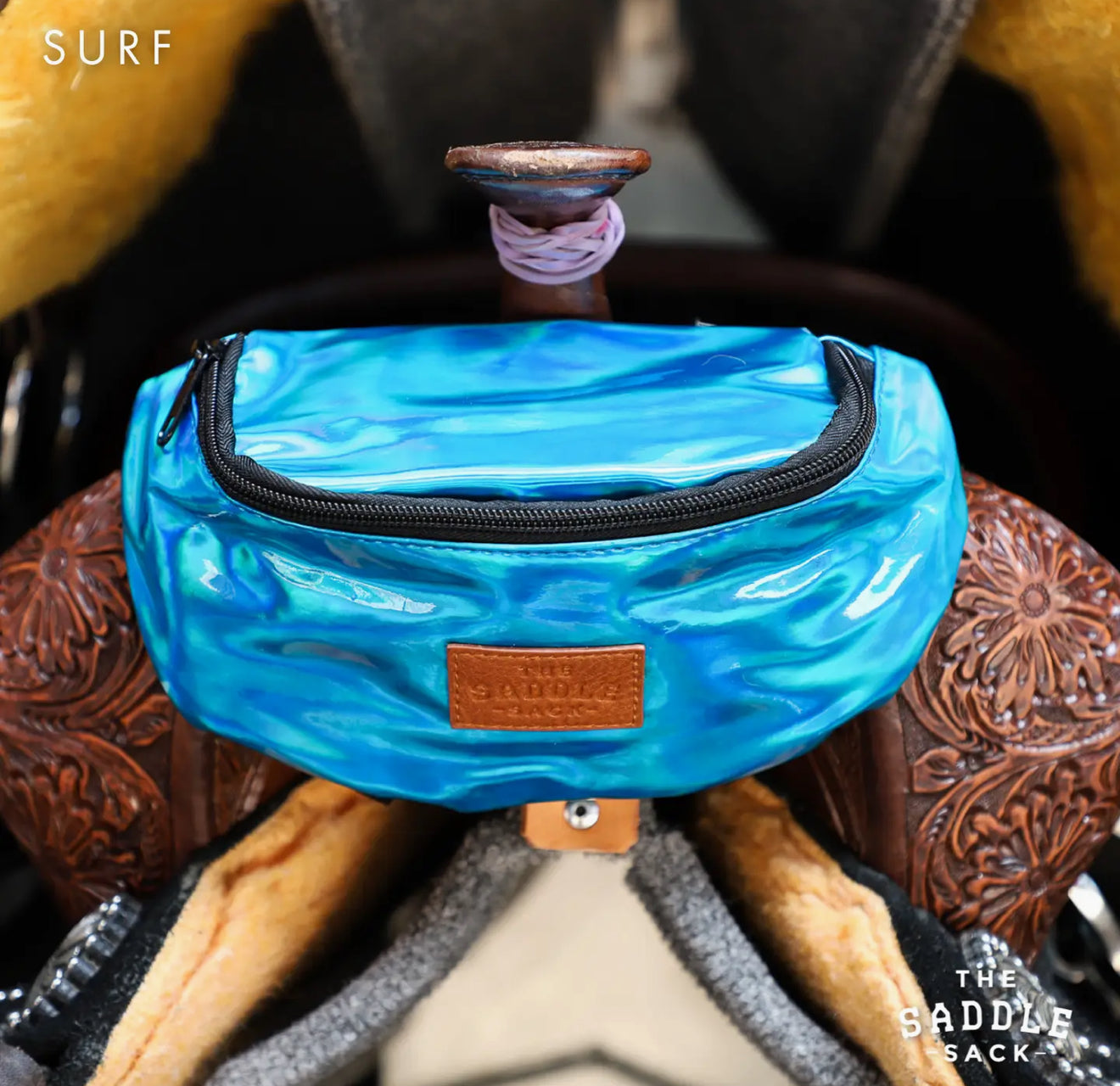 Holographic Saddle Sack Surf