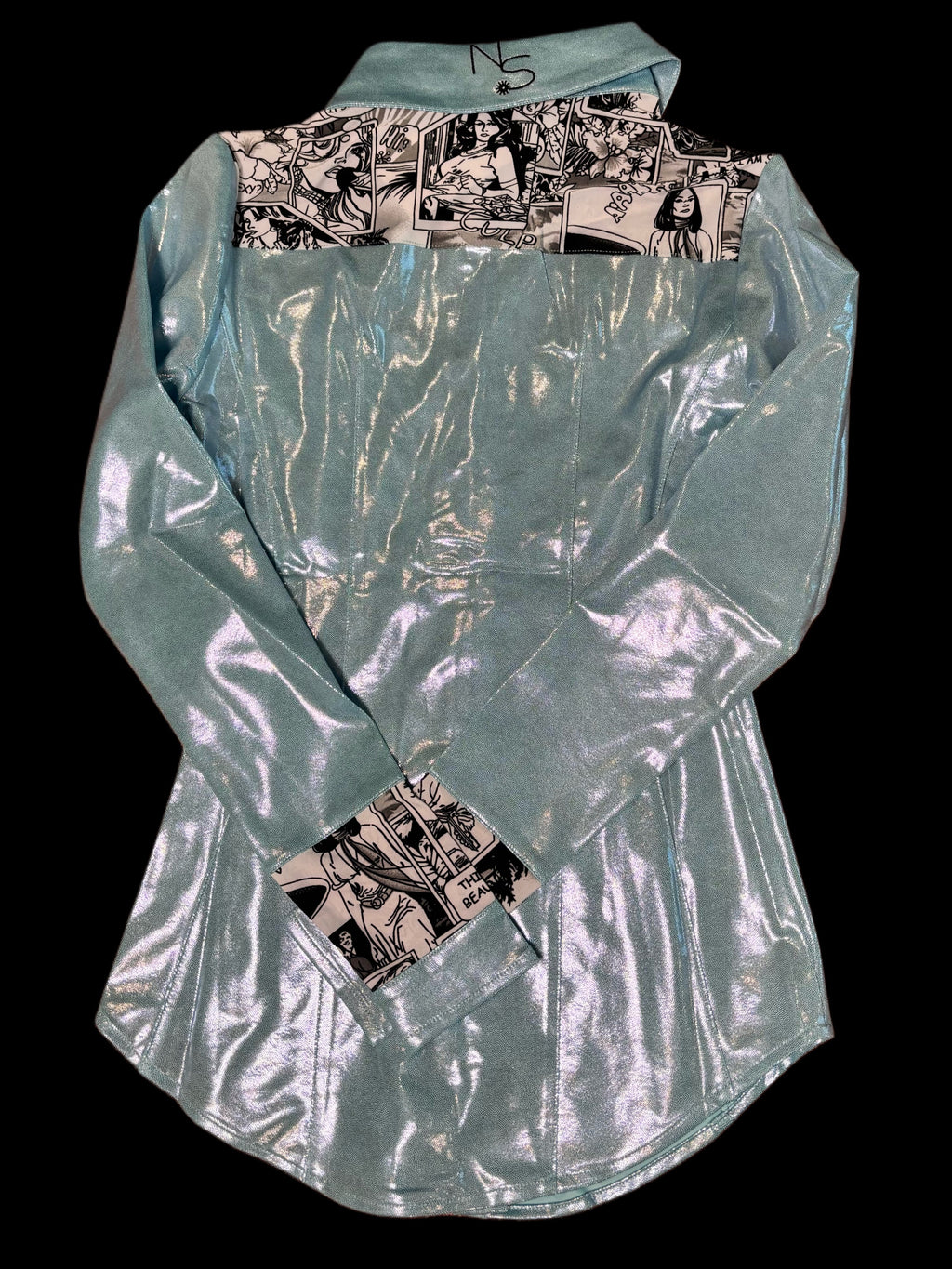 Girls Marvel-ous Metallic Pearl Snap Rodeo Shirt