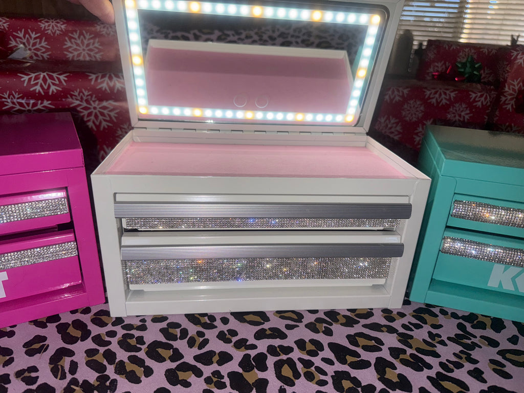 Glamorous Mini Tool Boxes Only White