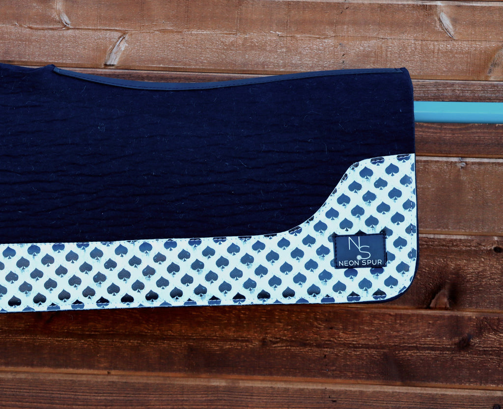 Smokin Spades Premium Wool Saddle Pad
