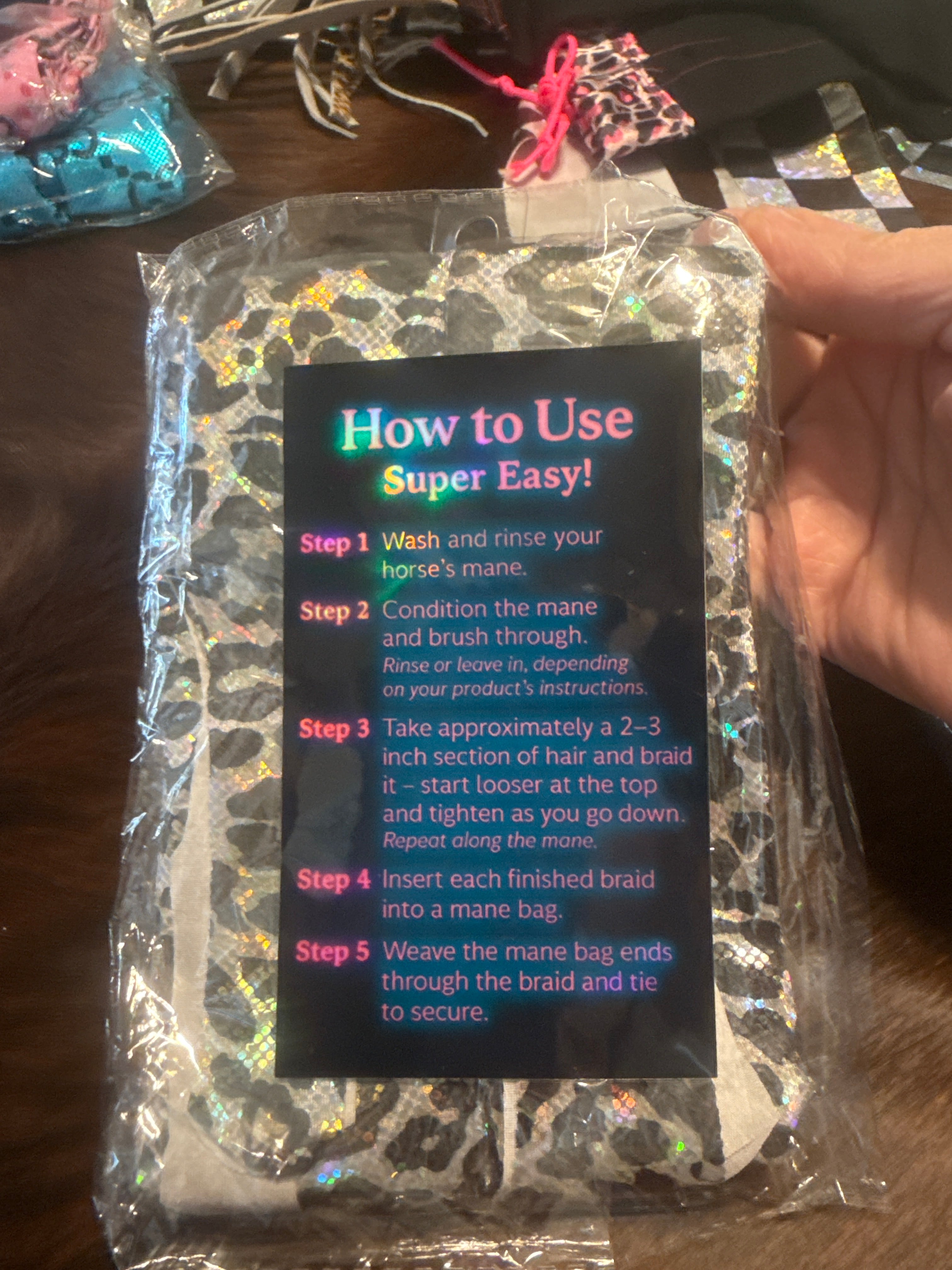 Rafter R Tails Mane Bags Iridescent Cheetah