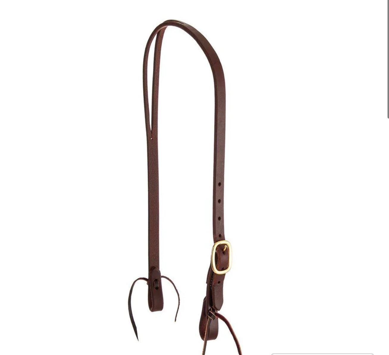 3/4 Oiled Harness Leather Slit Ear