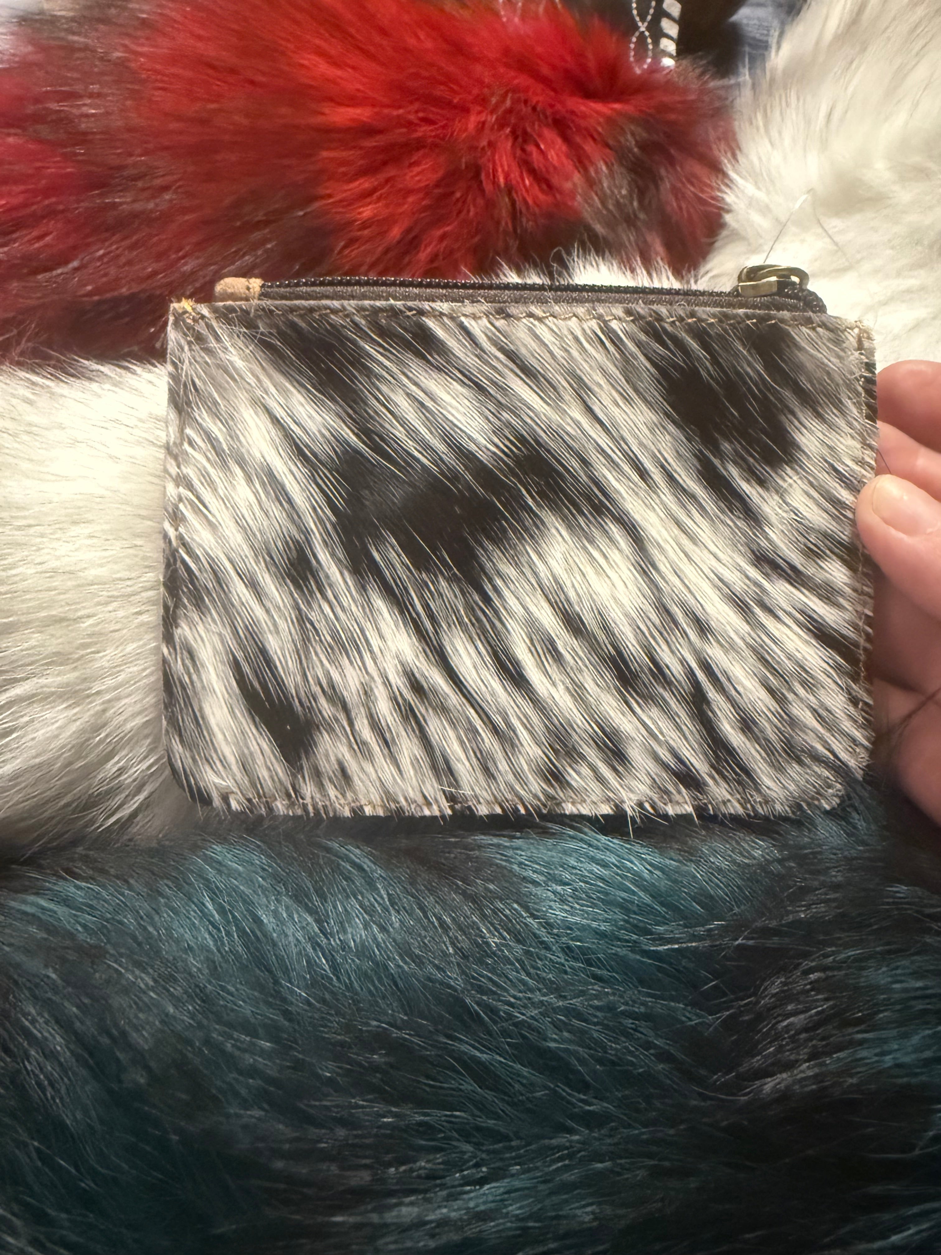 Genuine Tooled Leather Poker Card Coin Purse