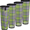 Neon Plaid Fly Boots -Medium Horse