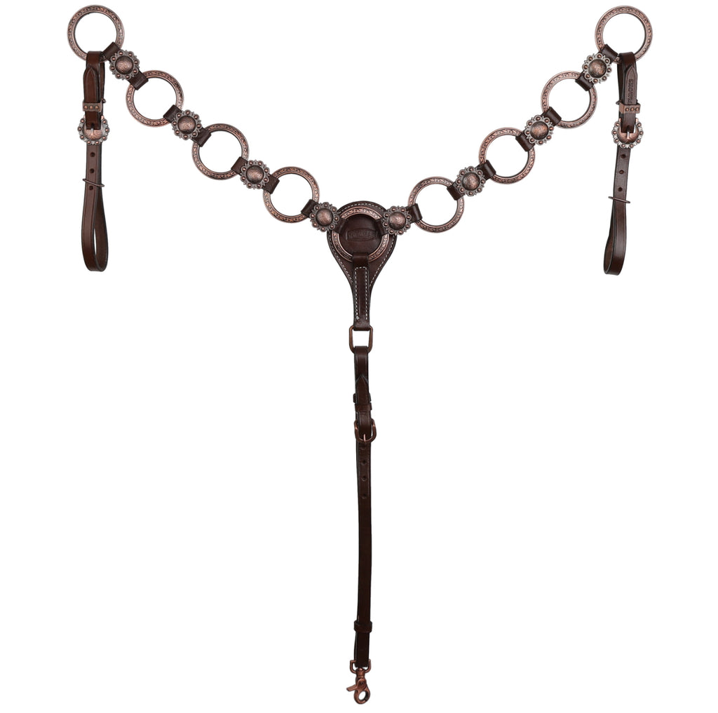 Roughrider Rings One Ear Headstall and Breastcollar Set