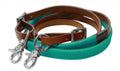 7ft rubber grip barrel reins Teal
