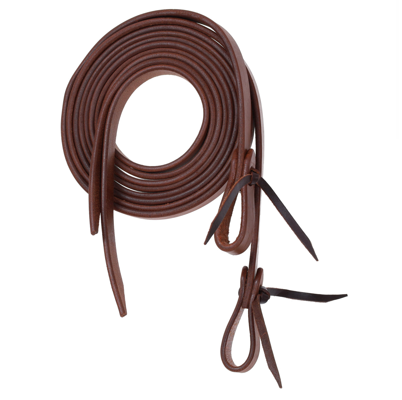 3/4" x 8' Oiled Harness Cow Leather Split Reins