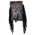 Indigo Aztec Rear Cinch Bag