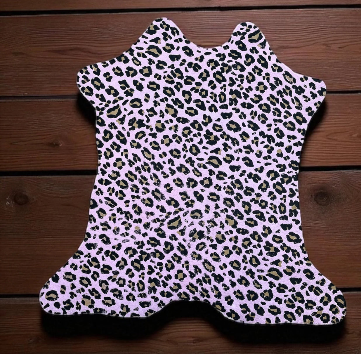 2-3’ Pink Leopard Suede Calf Hide