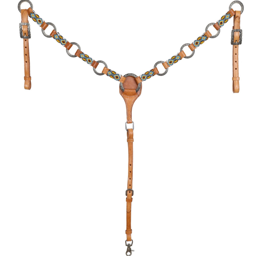 Tribal Ring One Ear Headstall and Breastcollar Set