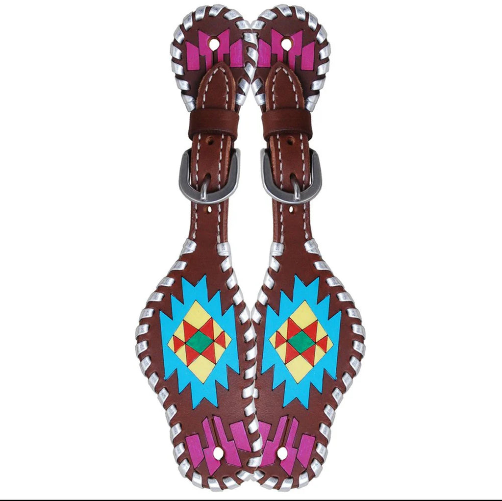 Kids Painted Aztec Spur Straps