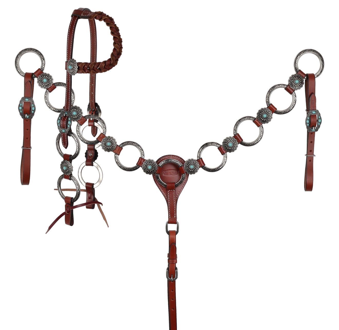 Wildflower Halo One Ear Headstall and Breastcollar Set