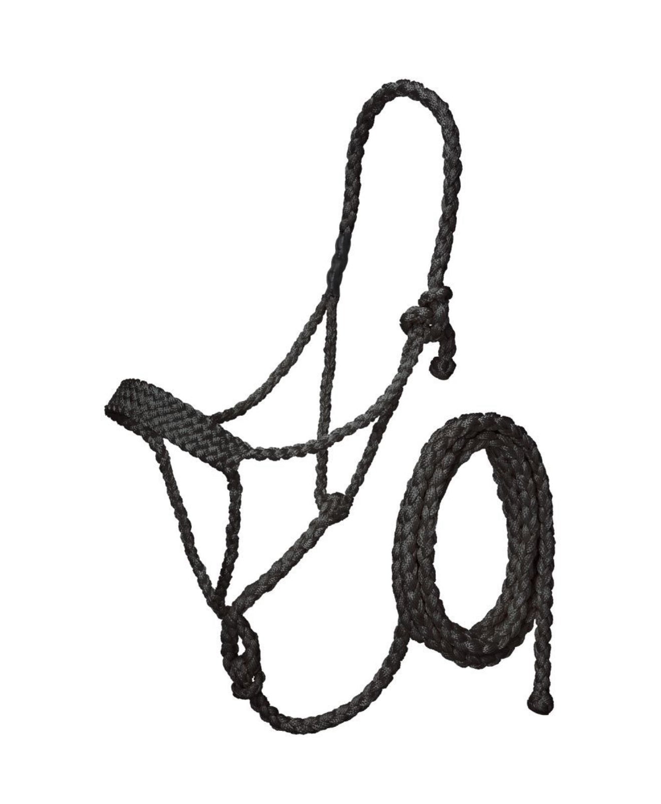 Tough1 Premium Mule Tape Halter with Removable Lead-Black
