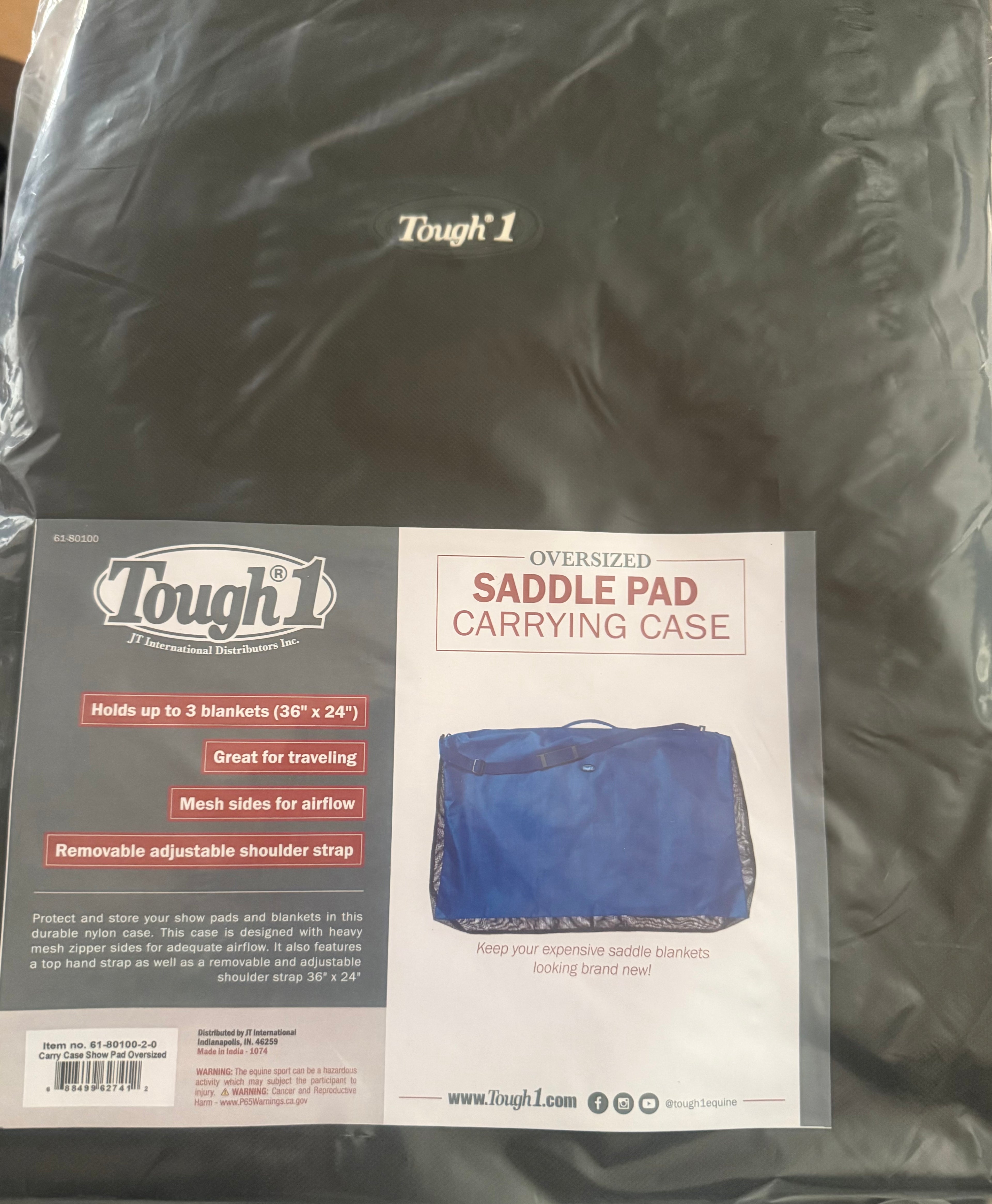 Saddle Pad Carrying Case Black