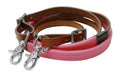 7ft rubber grip barrel reins PINK