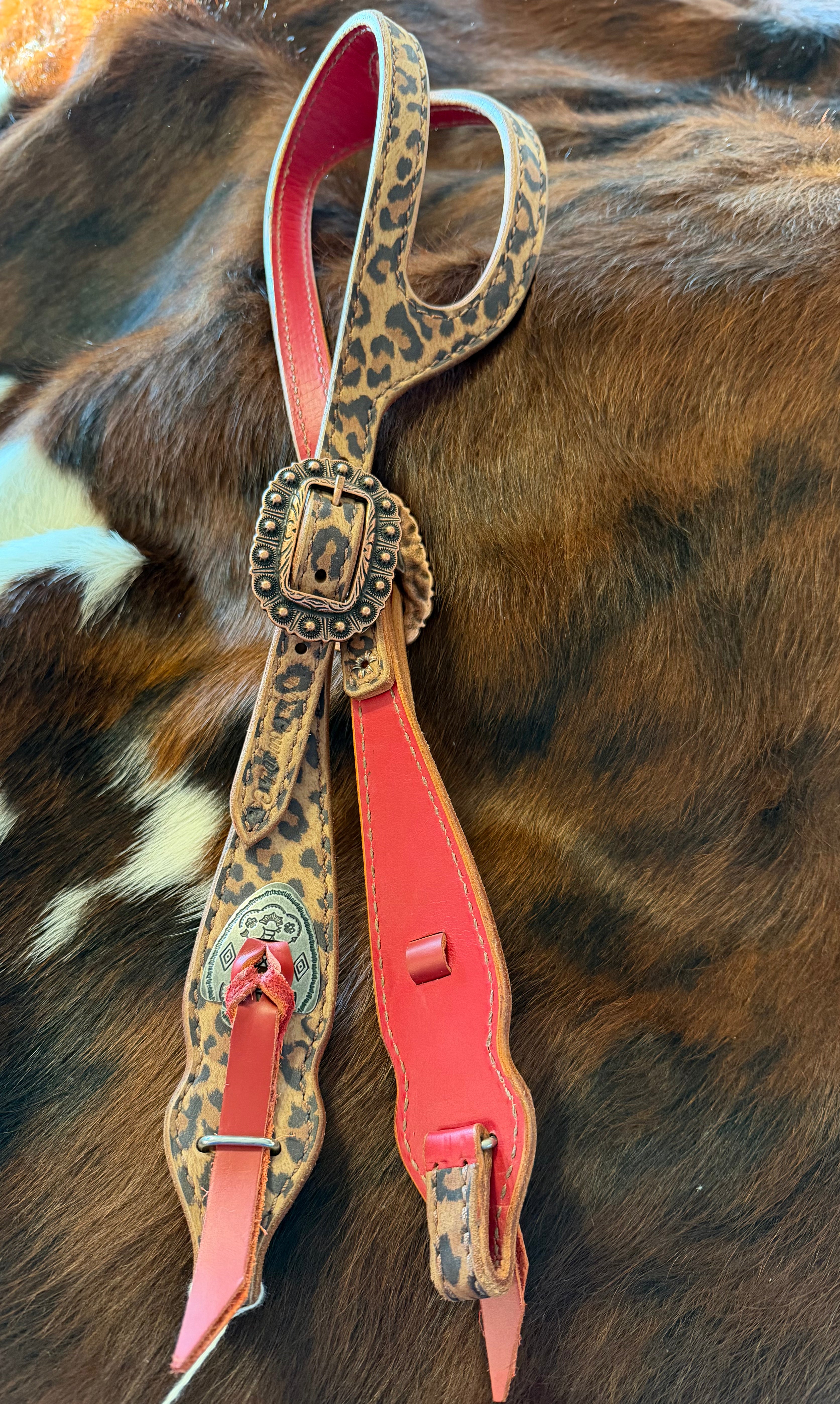 Knotty Cowgirl Amber Headstall (Cheetah)