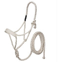 Tough1 Premium Mule Tape Halter with Removable Lead-White
