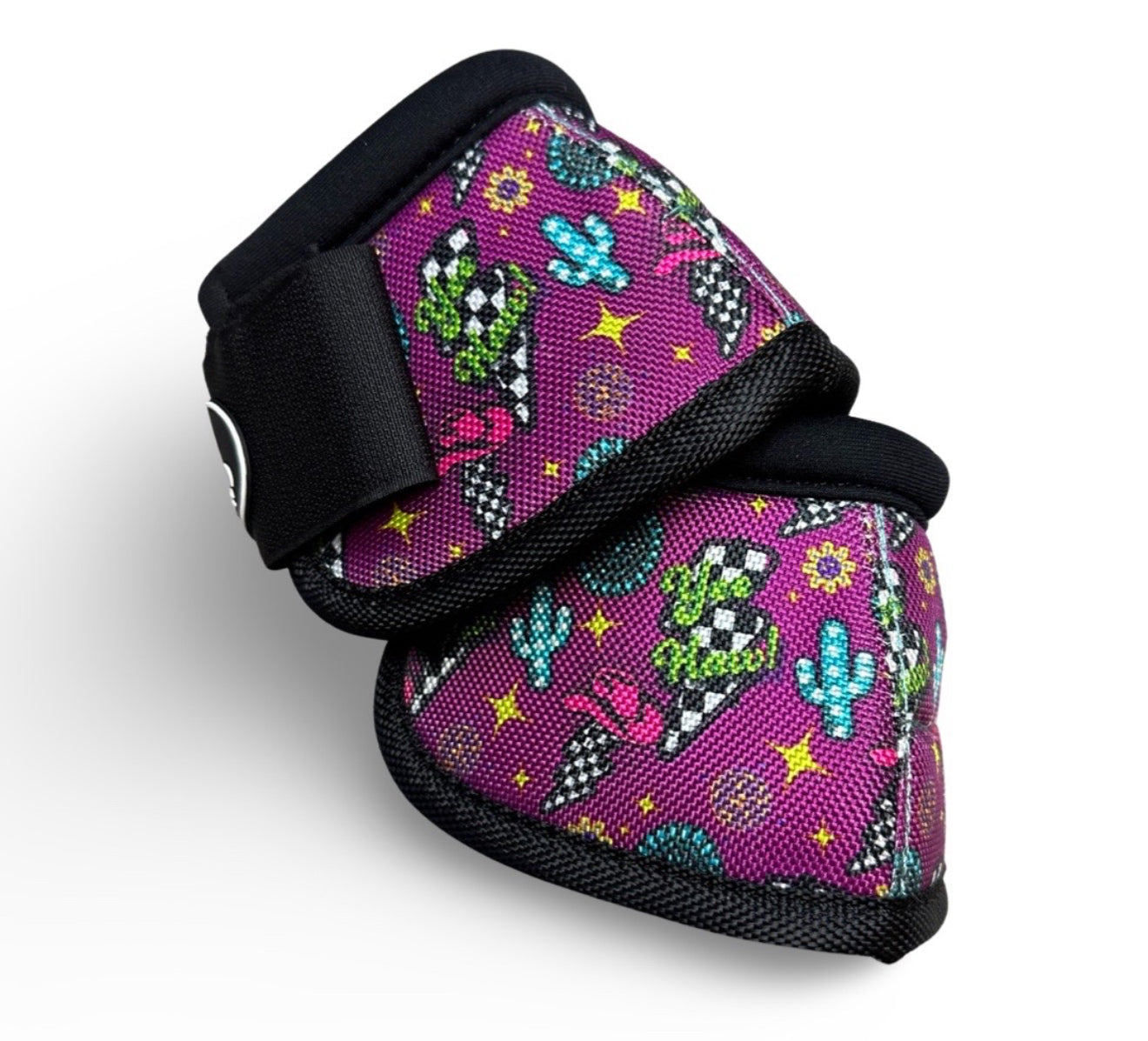 Schulz Equine Bell Boots-Neon Yeehaw