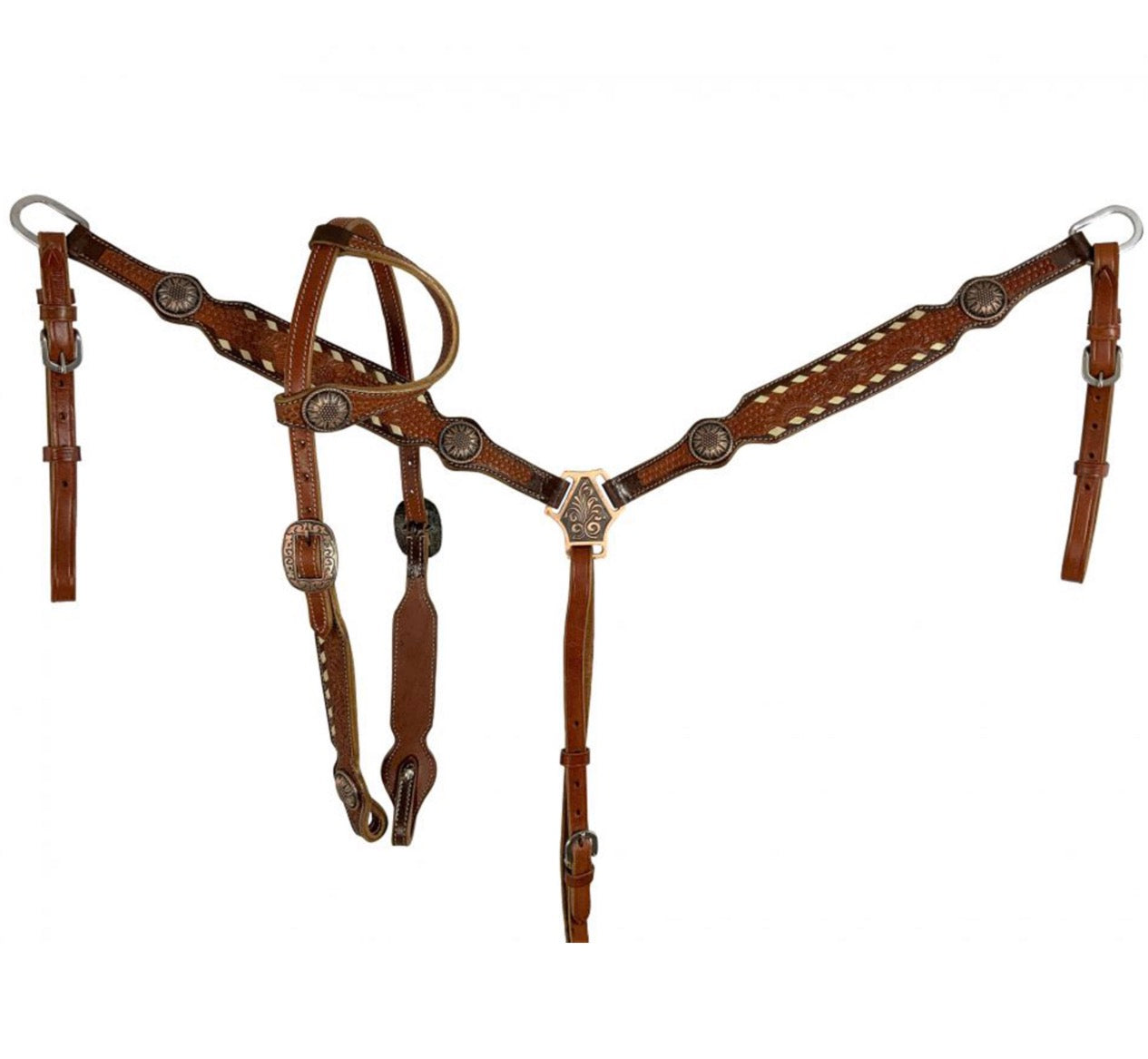 Prairie One Ear Headstall and Breastcollar Set