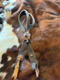 Knotty Cowgirl Amber Headstall (Dark Navy)