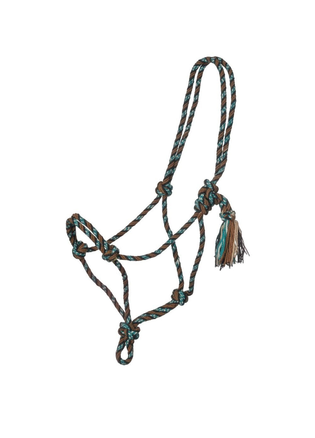Tough1 Mecate Rope Halter Brown