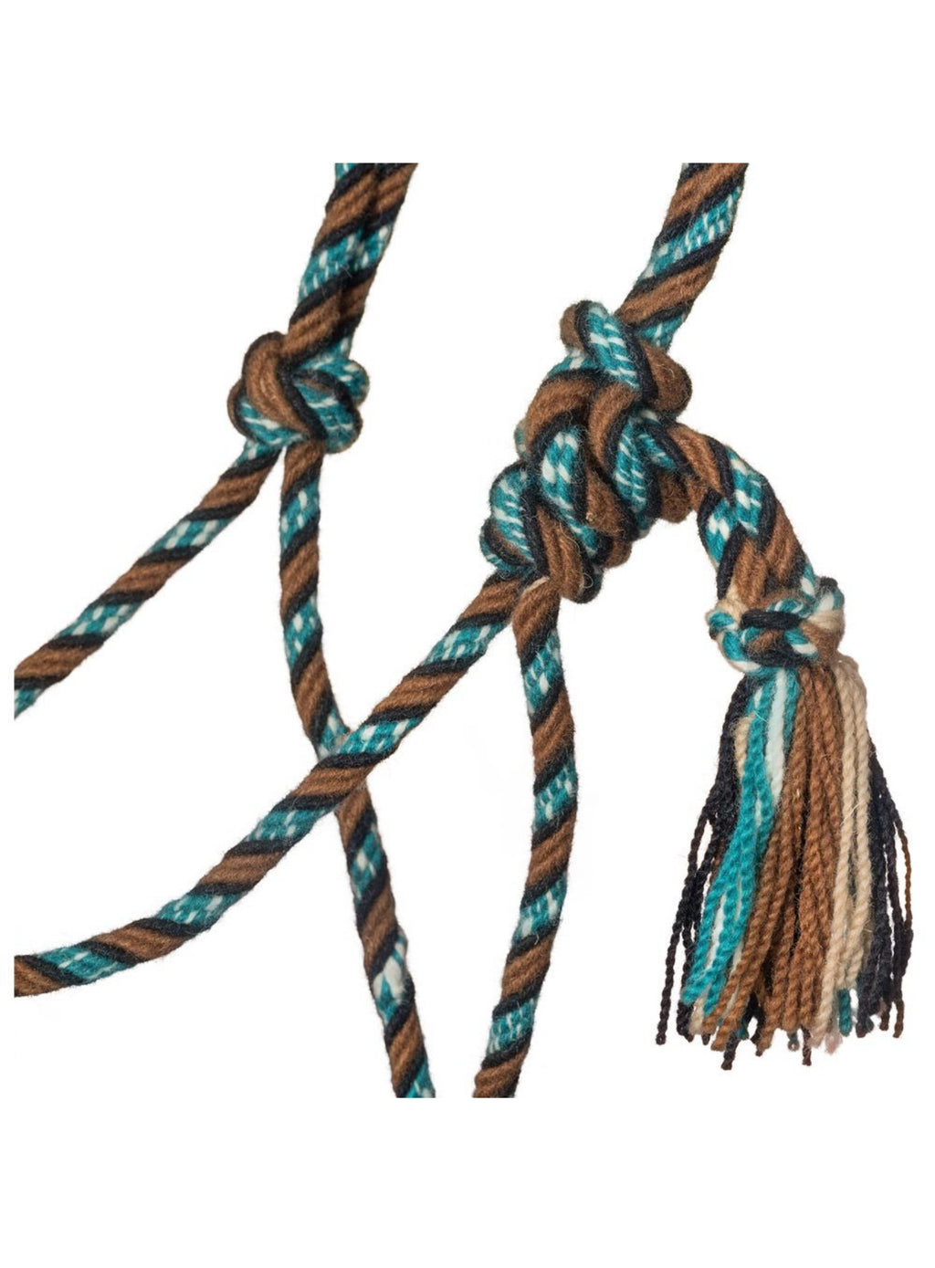 Tough1 Mecate Rope Halter Brown