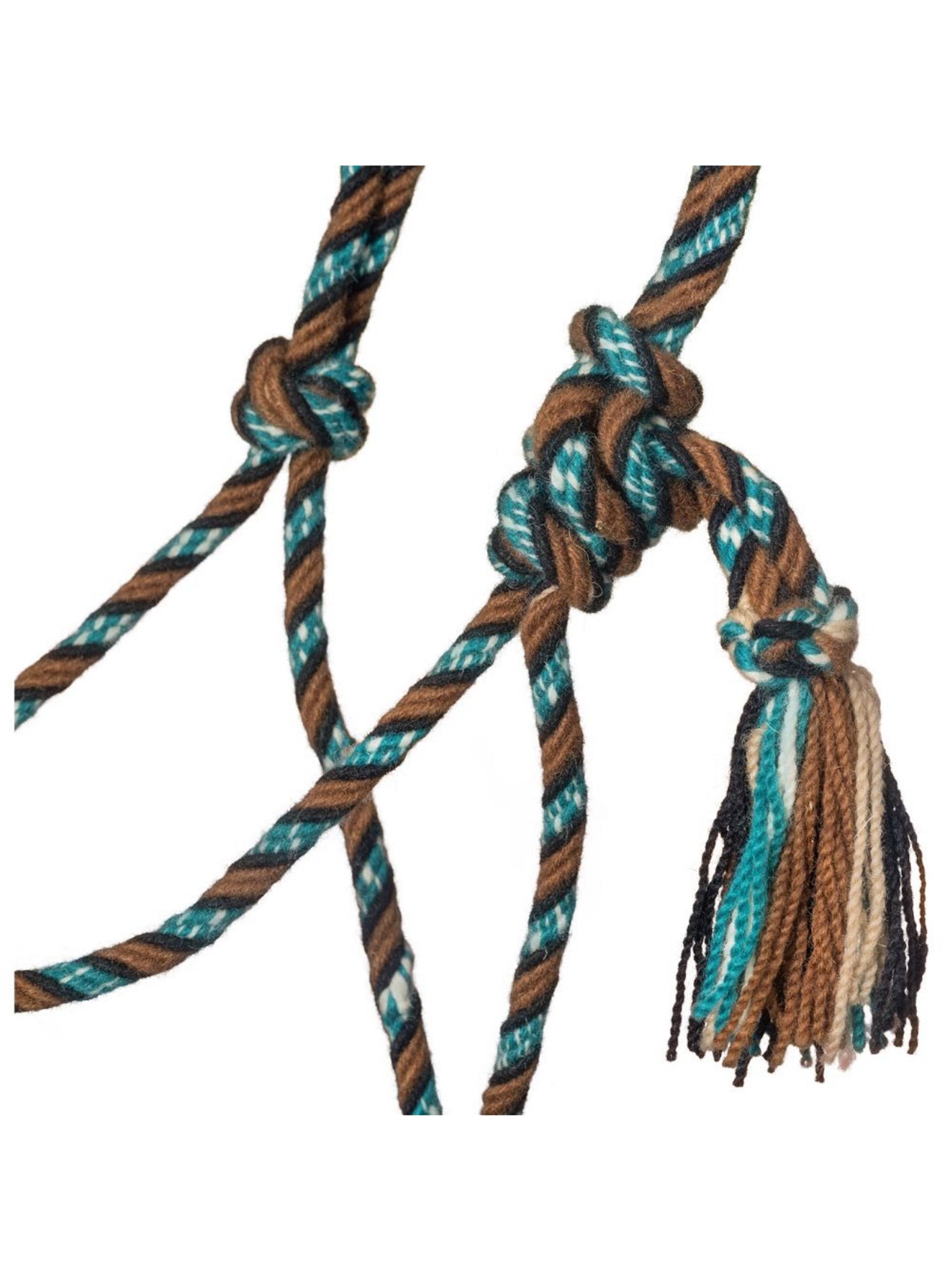 Tough1 Mecate Rope Halter Brown