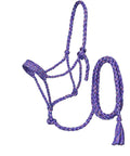 Tough1 Premium Mule Tape Halter with Lead Purple Funfetti