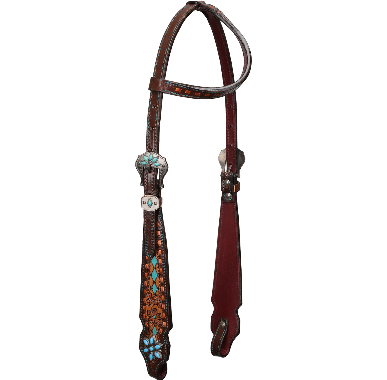 Diamond Bloom One Ear Headstall and Breastcollar Set