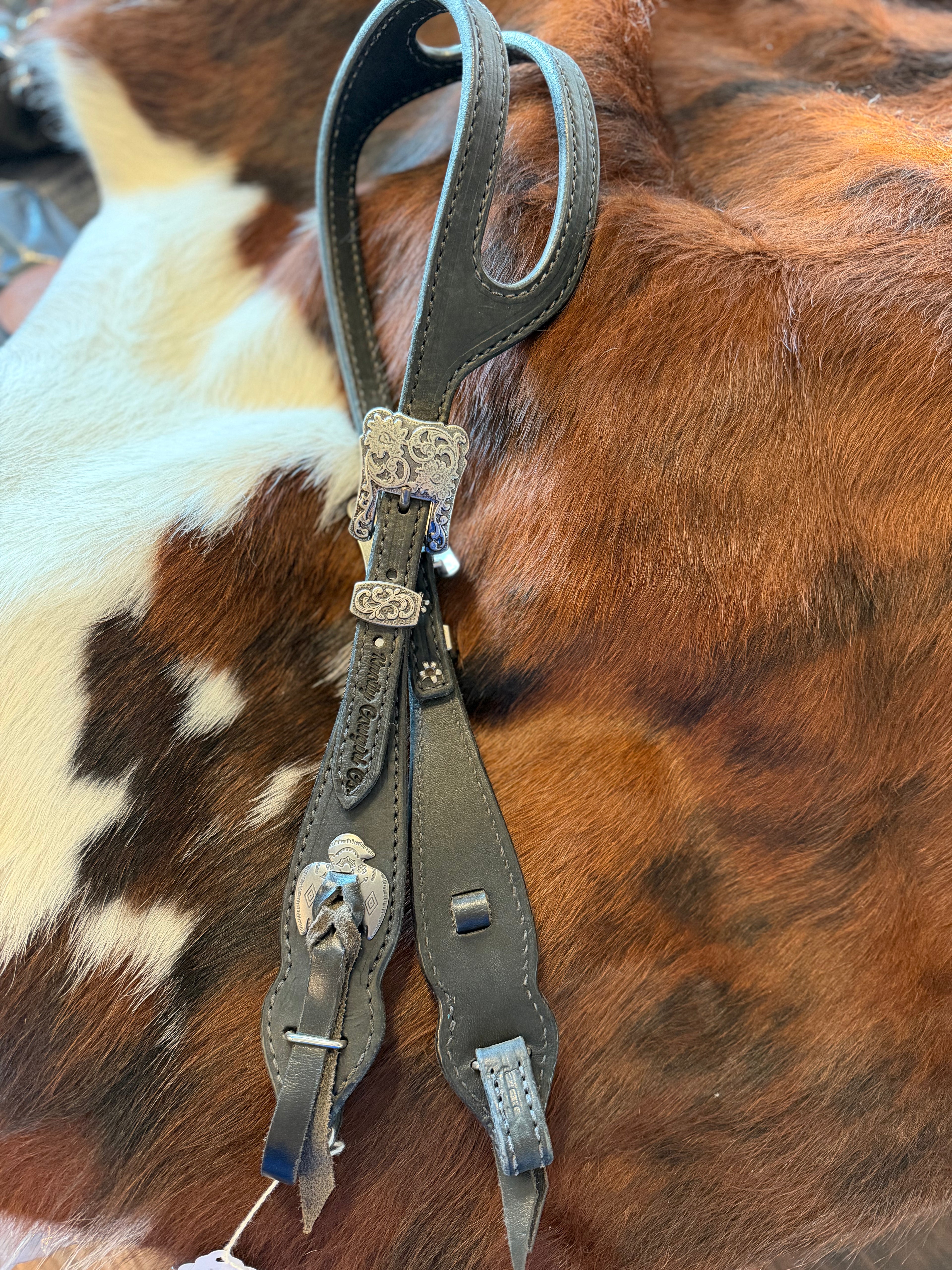 Knotty Cowgirl Amber Headstall (Black)