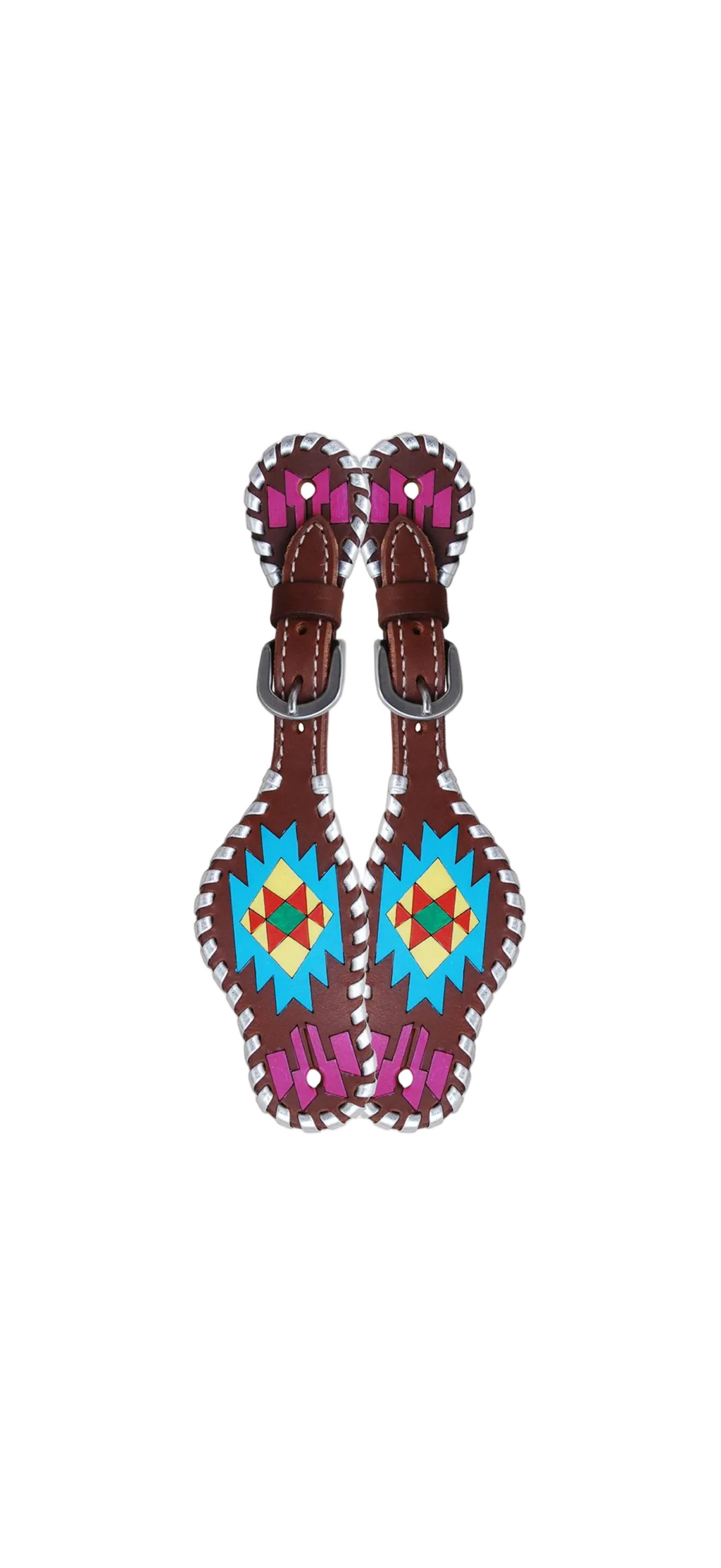 Rafter T Ranch Co. Painted Aztec Youth Spur Straps