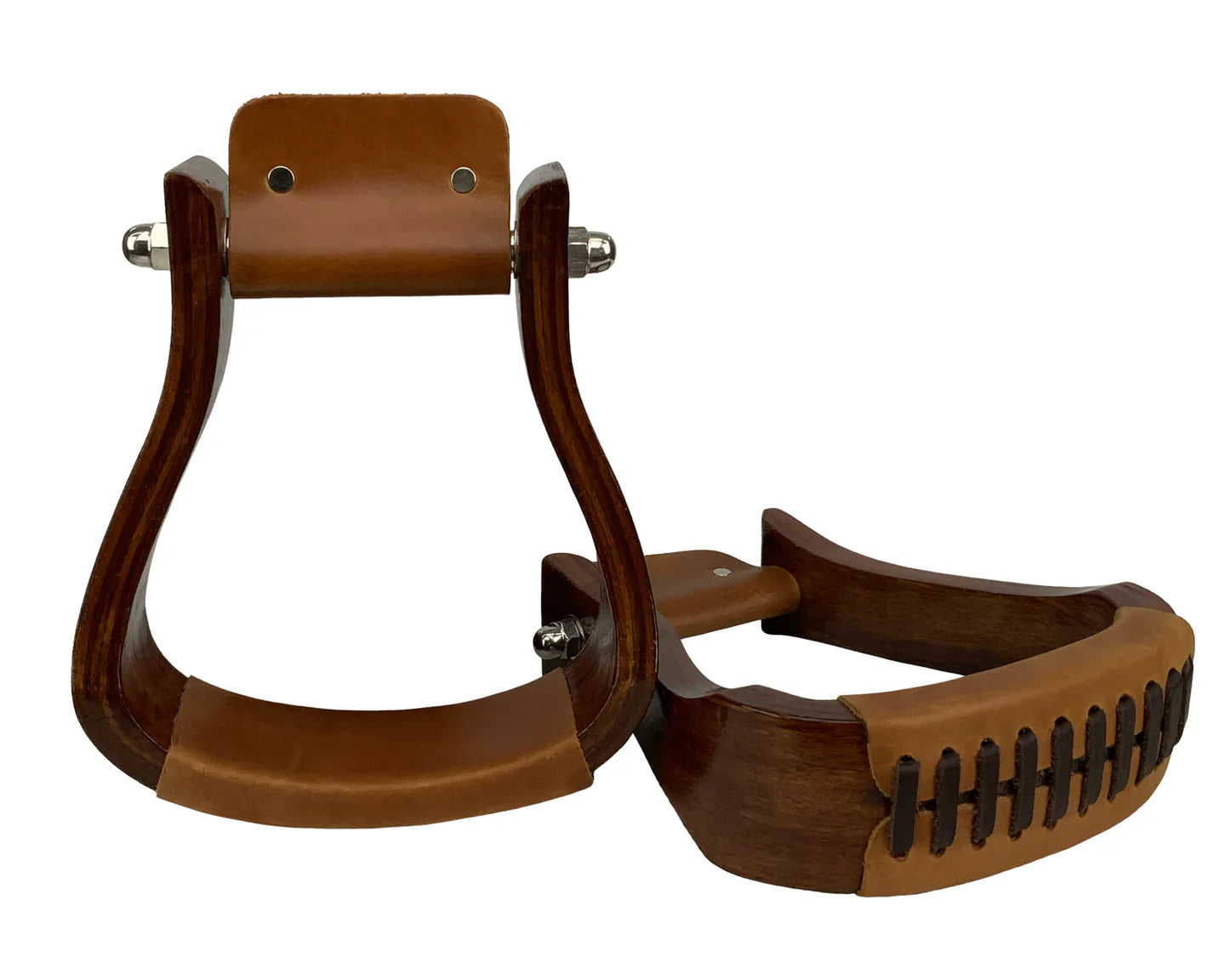 Dark Wooden Stirrups