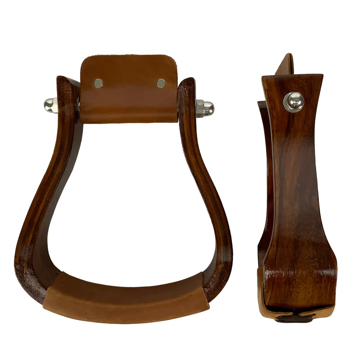 Dark Wooden Stirrups