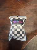 Rafter R Tails Tail Bag Black White Checkered