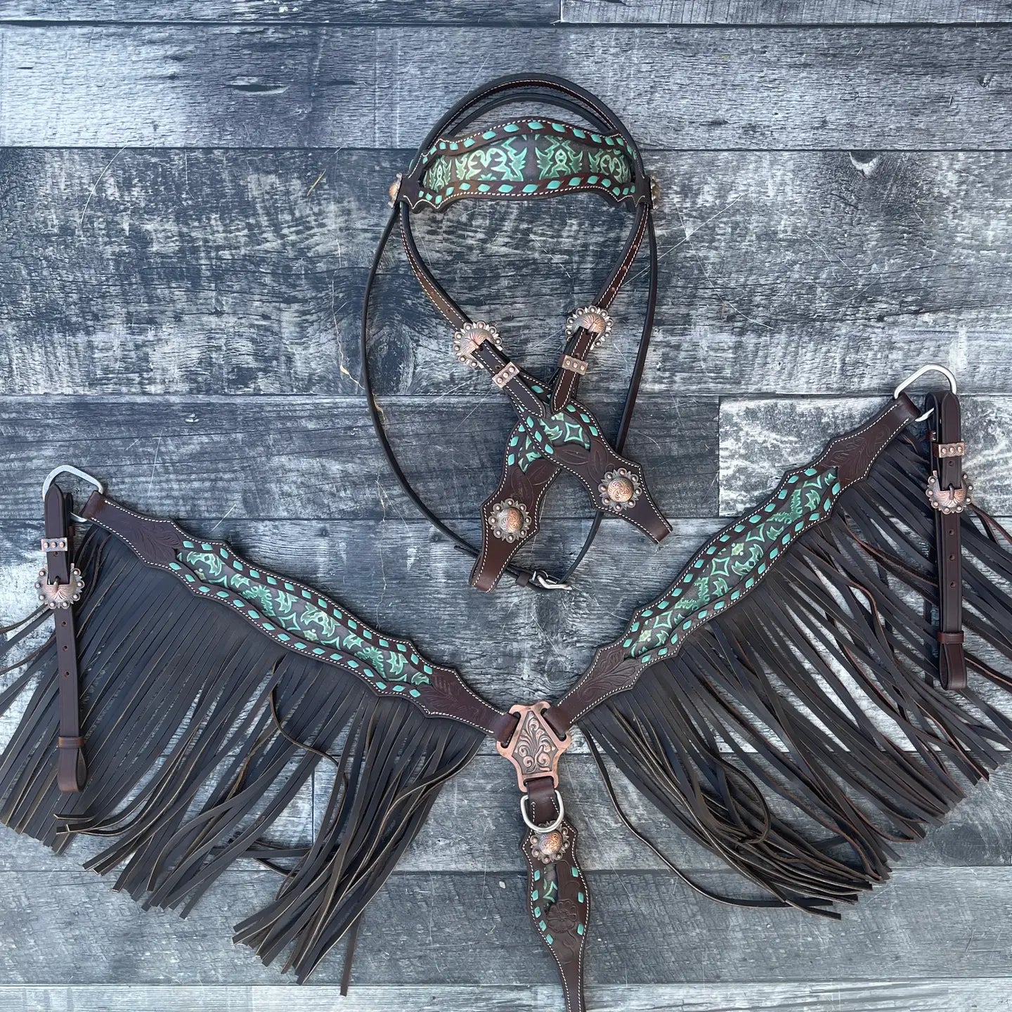 Dalton Fringe Headstall and Breast Collar Set