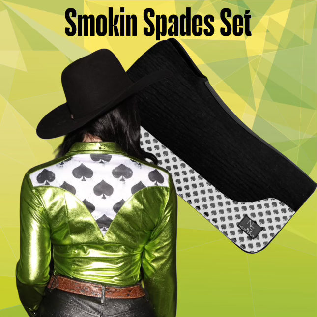 Smokin' Spades Western Pearl Snap Rodeo Shirt