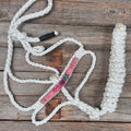 Rodeo Drive Rose - White Mule Tape Halter with Pastel Roses