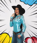 Marvel-ous Metallic Pearl Snap Rodeo Shirt