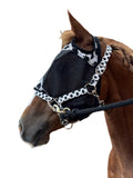 Smokin Spades Fly Mask -Black Mesh
