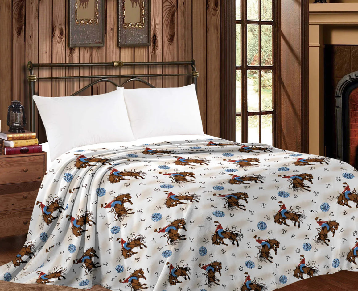 Conchos Queen Throw Blanket