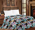Rainbow Cow print Queen Blanket